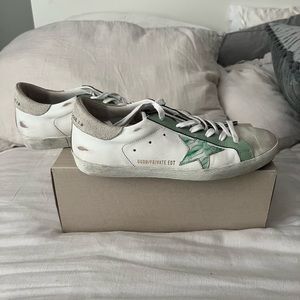Golden Goose Super Star Classics with Green Details